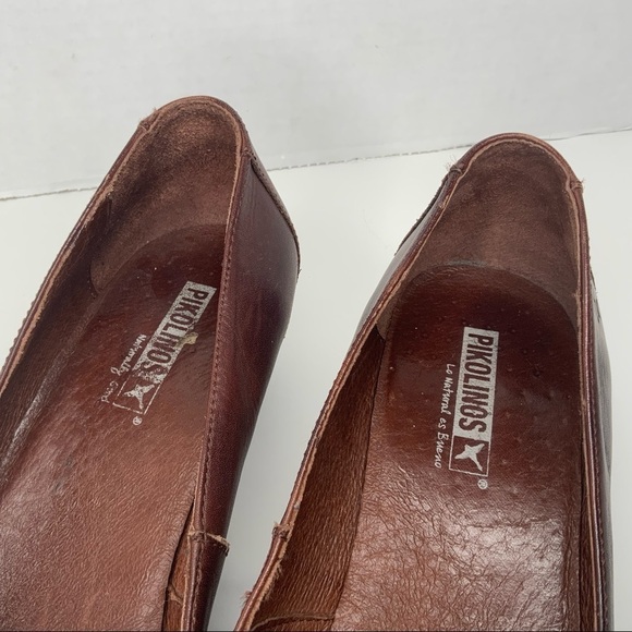 PIKOLINOS‎ brown leather shoes. - Picture 2 of 8